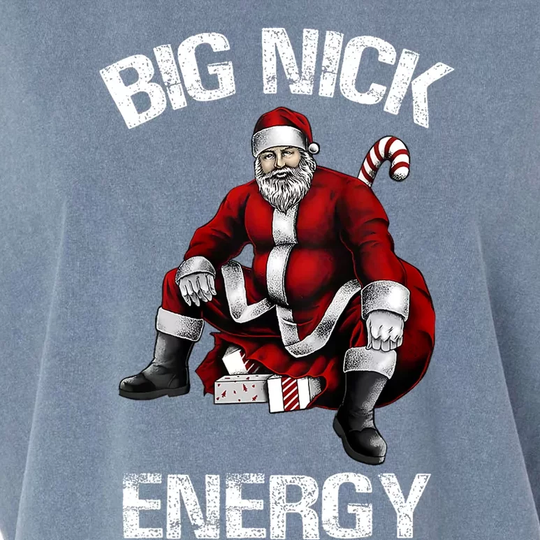 Big Nick Energy Funny Santa Christmas Garment-Dyed Women's Muscle Tee