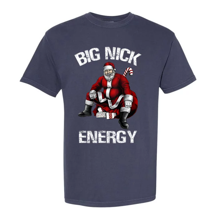 Big Nick Energy Funny Santa Christmas Garment-Dyed Heavyweight T-Shirt