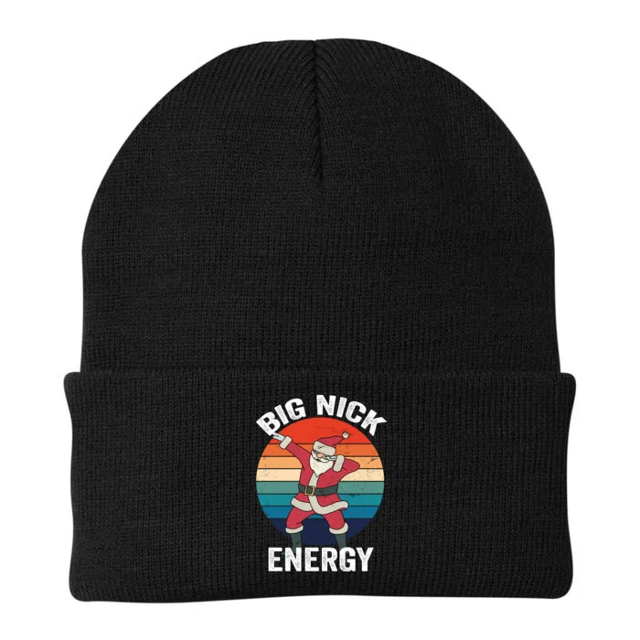 Big Nick Energy Dabbing Santa Christmas Knit Cap Winter Beanie