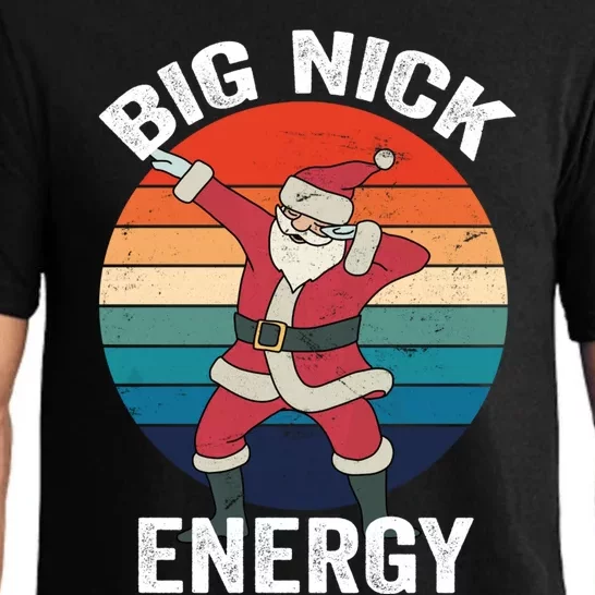 Big Nick Energy Dabbing Santa Christmas Pajama Set