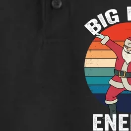 Big Nick Energy Dabbing Santa Christmas Dry Zone Grid Performance Polo