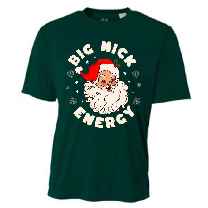 Big Nick Energy Santa Naughty Humor Christmas Cooling Performance Crew T-Shirt