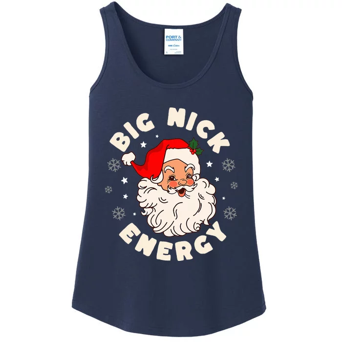 Big Nick Energy Santa Naughty Humor Christmas Ladies Essential Tank