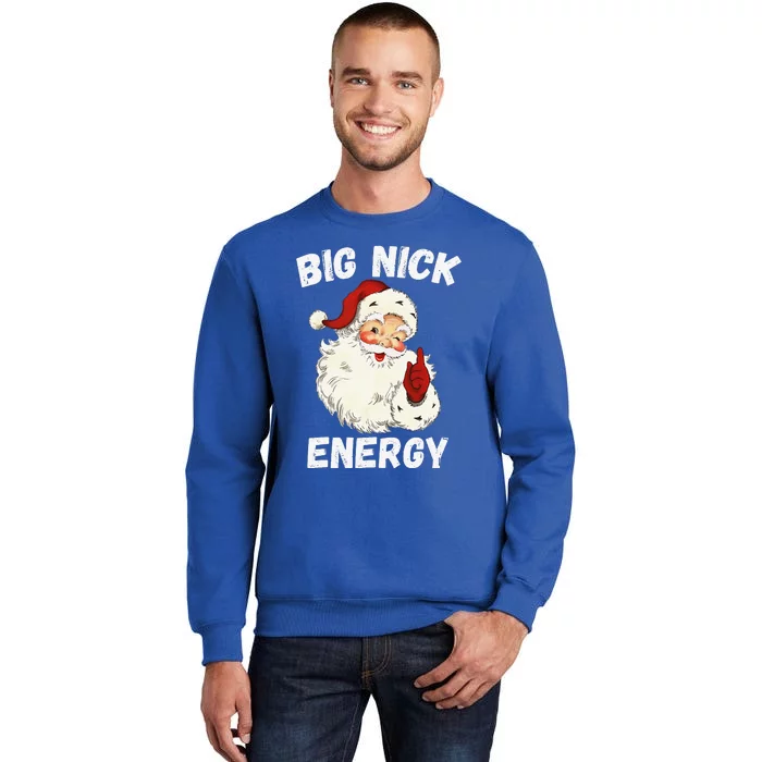 Big Nick Energy Santa Groovy Retro Vintage Sweatshirt