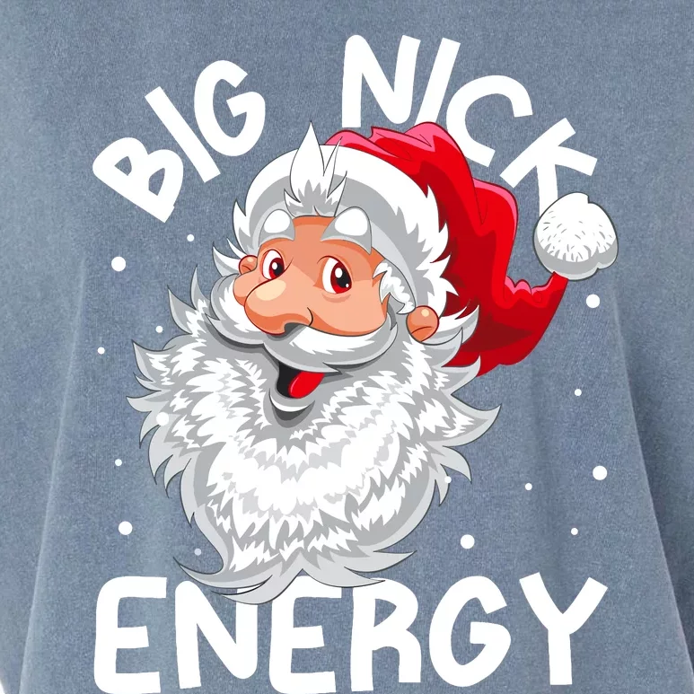 Big Nick Energy Christmas Santa Xmas Funny Meme Garment-Dyed Women's Muscle Tee