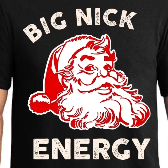 Big Nick Energy Funny Xmas Fat Santa Claus Saint Nicholas Pajama Set