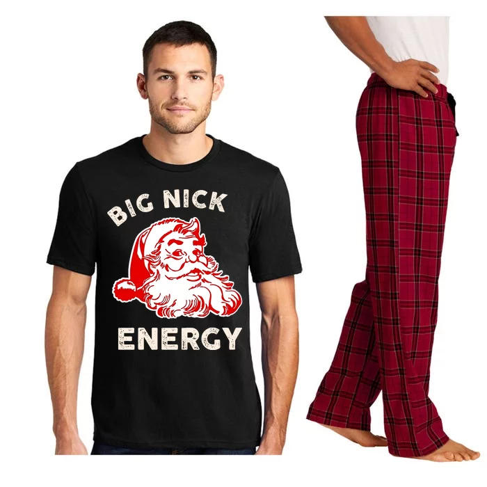 Big Nick Energy Funny Xmas Fat Santa Claus Saint Nicholas Pajama Set