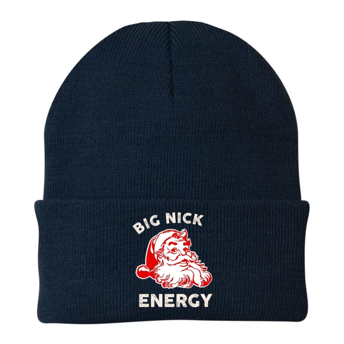 Big Nick Energy Funny Xmas Fat Santa Claus Saint Nicholas Knit Cap Winter Beanie