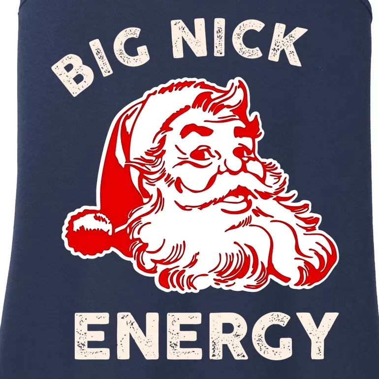 Big Nick Energy Funny Xmas Fat Santa Claus Saint Nicholas Ladies Essential Tank