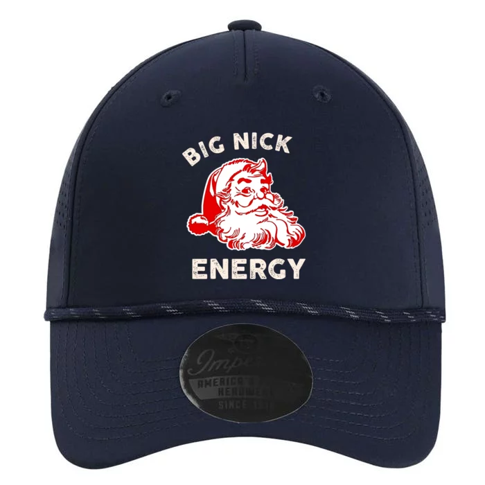 Big Nick Energy Funny Xmas Fat Santa Claus Saint Nicholas Performance The Dyno Cap