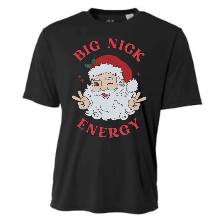 Big Nick Energy Santa Naughty Humor Christmas Cooling Performance Crew T-Shirt