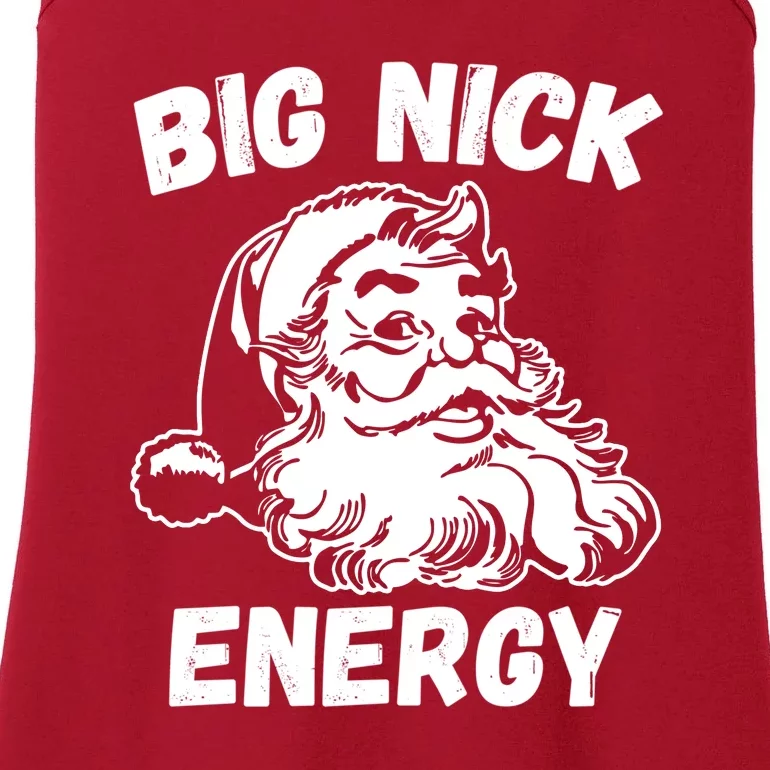 Big Nick Energy Sweatshirt Funny Christmas Santa Claus Ladies Essential Tank