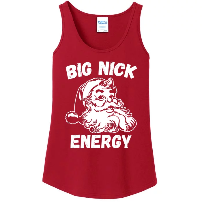 Big Nick Energy Sweatshirt Funny Christmas Santa Claus Ladies Essential Tank