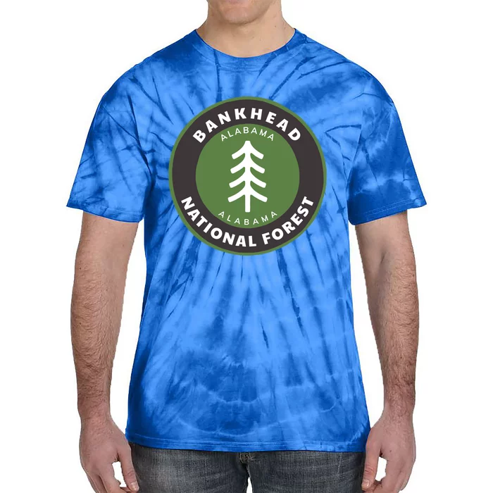 Bankhead National Forest Alabama Al Bear Badge Gift Tie-Dye T-Shirt