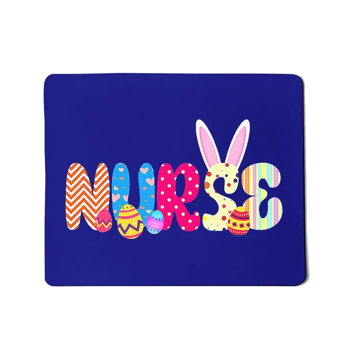 Bunny Nurse Funny Egg Easter Day Floral Women Mousepad