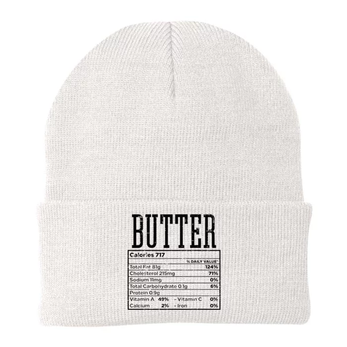 Butter Nutrition Facts Food Matching Family Knit Cap Winter Beanie