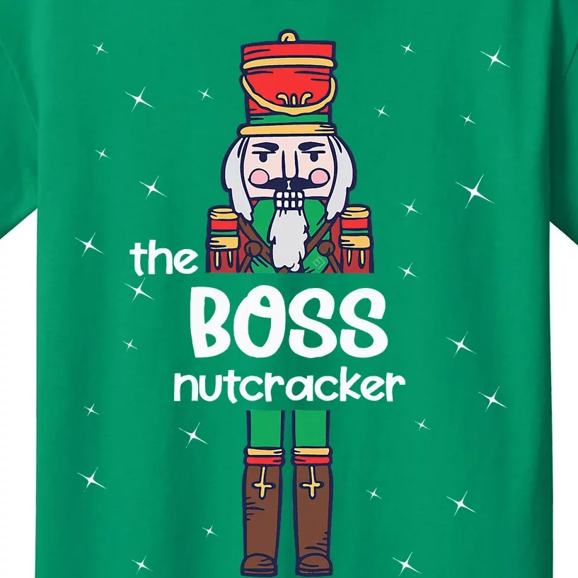 Boss Nutcracker Family Matching Funny Pajama Kids T-Shirt