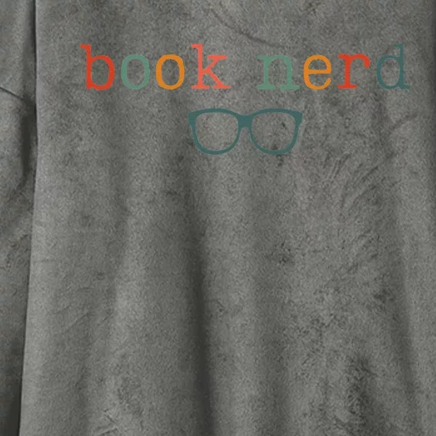 Book Nerd Funny Bookish Hooded Wearable Blanket