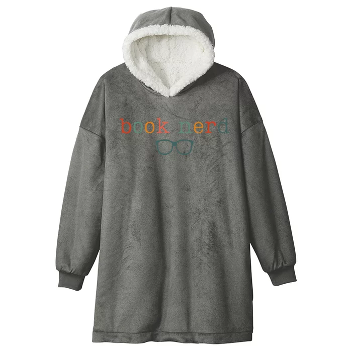 Book Nerd Funny Bookish Hooded Wearable Blanket