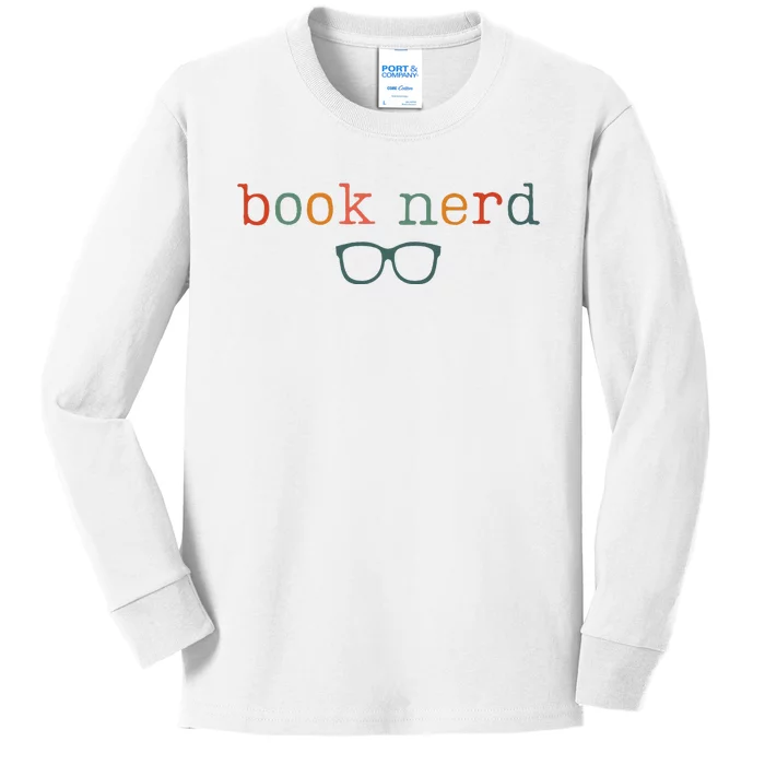 Book Nerd Funny Bookish Kids Long Sleeve Shirt