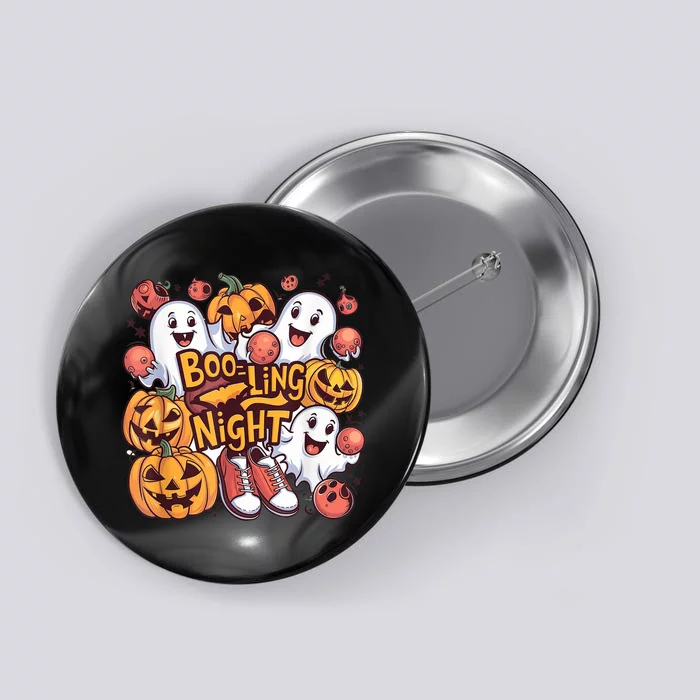 Booling Night Funny Halloween Graphic Spooky & Scary Button