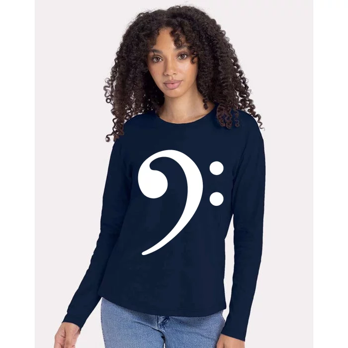 Bass Note F Key Bass Player Music Bass Clef Womens Cotton Relaxed Long Sleeve T-Shirt