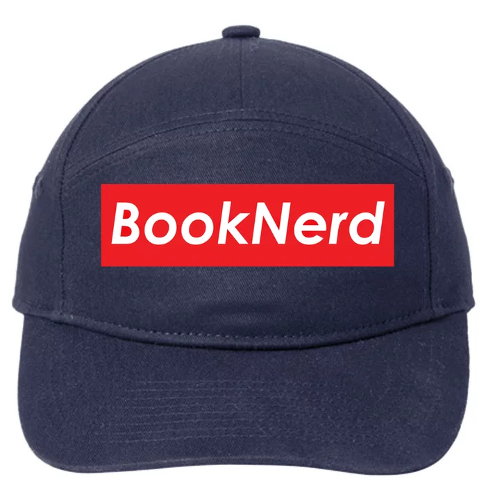 Book Nerd For Speed Readers Booksh Meme Reading Book Nerd Gift 7-Panel Snapback Hat