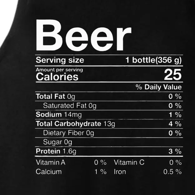 Beer Nutrition Facts Thanksgiving Gifts Drinking Costume Ladies Tri-Blend Wicking Tank