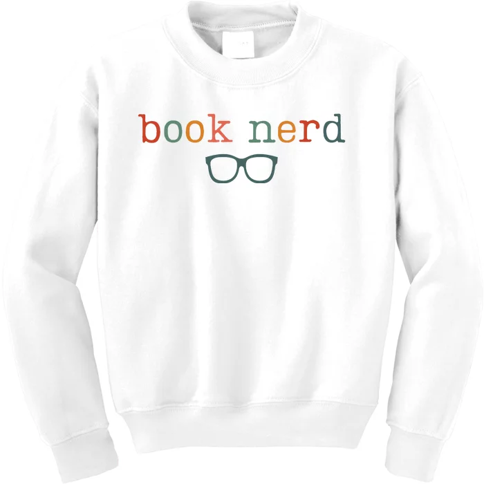 Book Nerd Funny Bookish Kids Sweatshirt