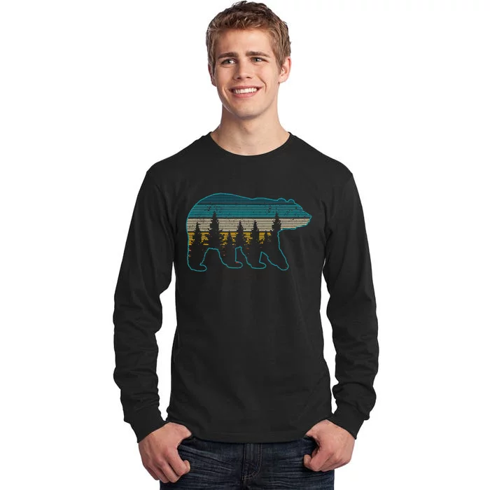 Bear Nature Grizzly Brown Black Bear Hiking Hunting Gift Tall Long Sleeve T-Shirt