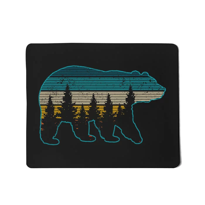 Bear Nature Grizzly Brown Black Bear Hiking Hunting Gift Mousepad