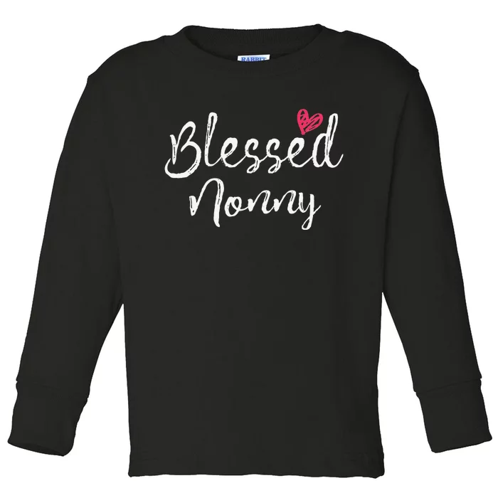 Blessed Nonny Grandma Gifts Toddler Long Sleeve Shirt