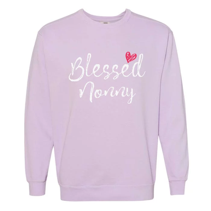 Blessed Nonny Grandma Gifts Garment-Dyed Sweatshirt