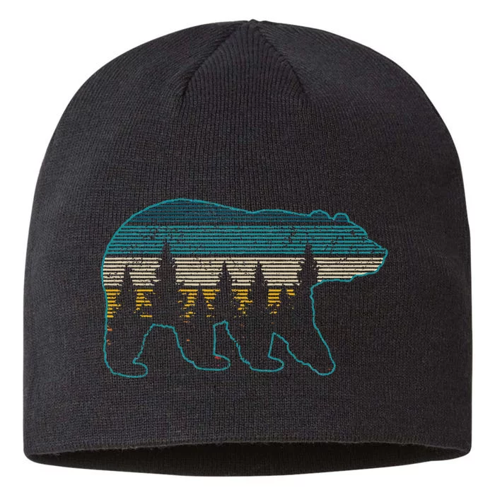 Bear Nature Grizzly Brown Black Bear Hiking 8 1/2in Sustainable Knit Beanie