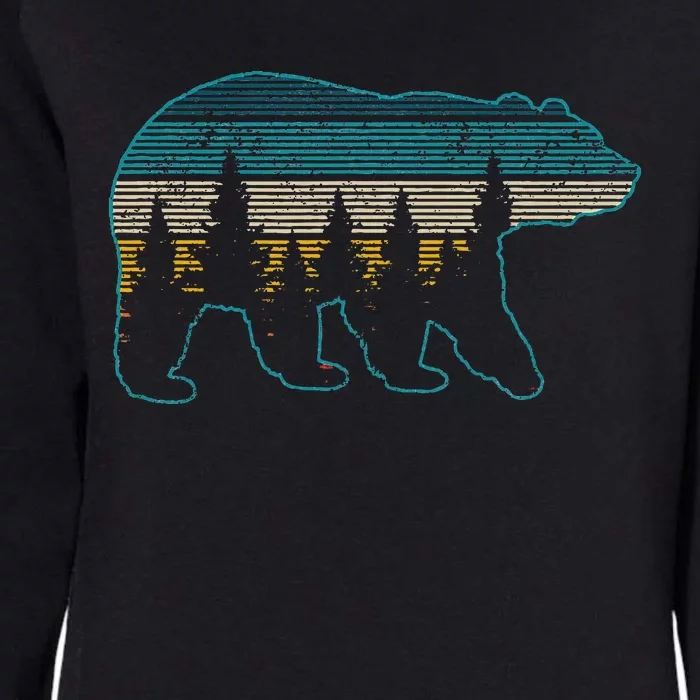 Bear Nature Grizzly Brown Black Bear Hiking Womens California Wash Sweatshirt