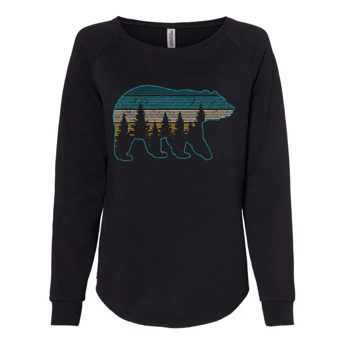 Bear Nature Grizzly Brown Black Bear Hiking Womens California Wash Sweatshirt