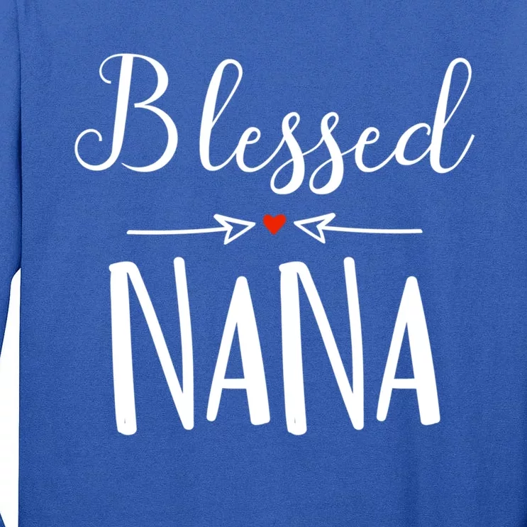 Blessed Nana Gift Grandma Christmas Gift Tall Long Sleeve T-Shirt