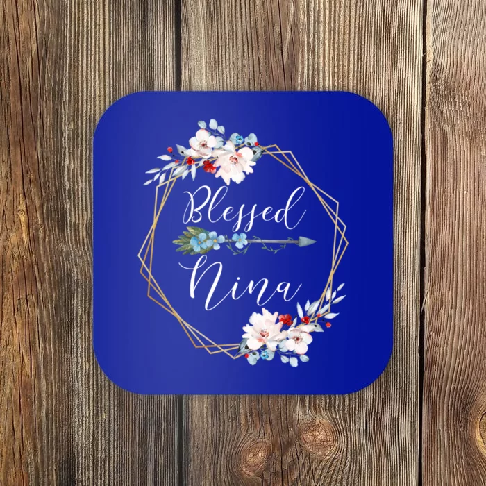 Blessed Nina Grandma Gift Coaster