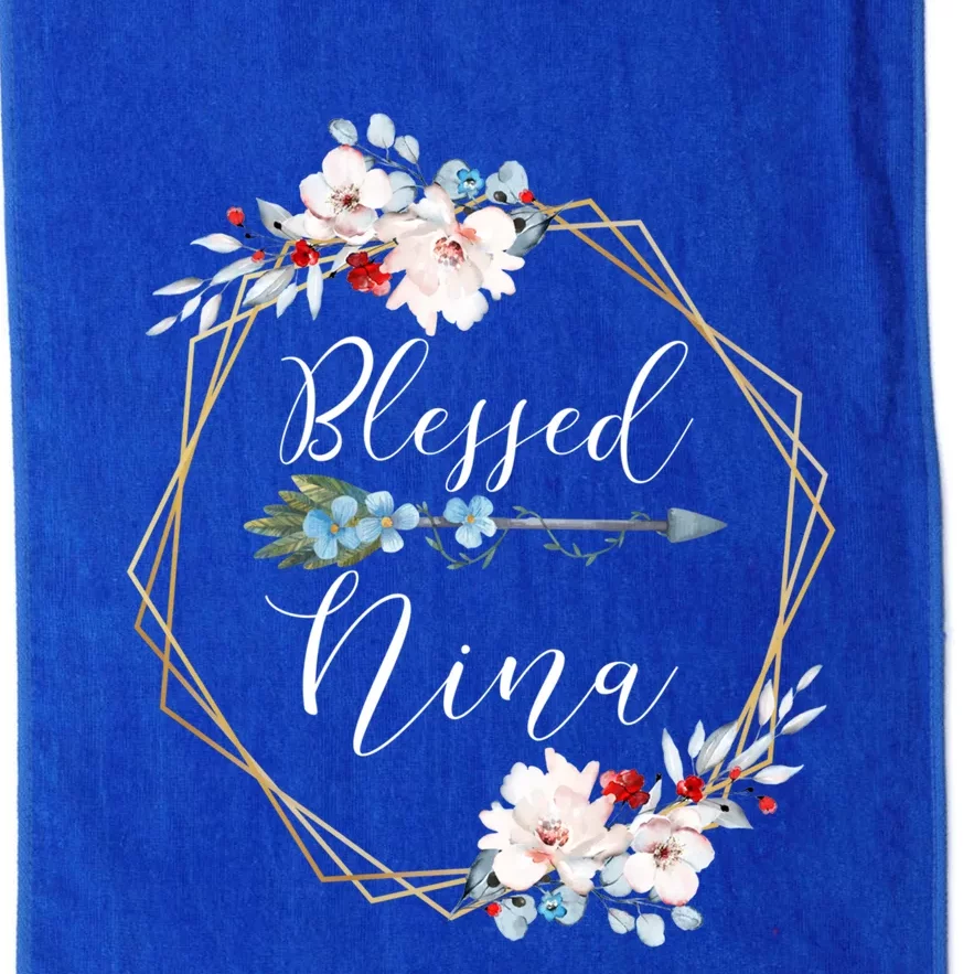 Blessed Nina Grandma Gift Platinum Collection Golf Towel