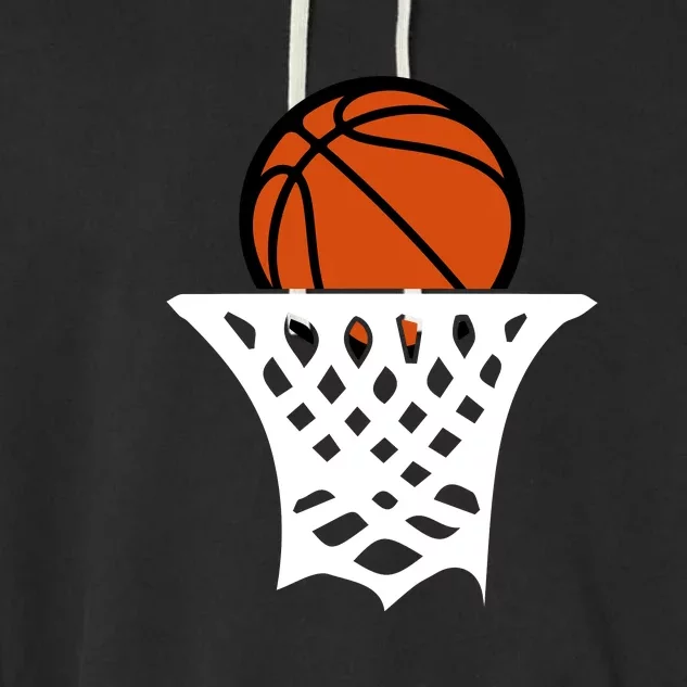 Basketball Net Gift For Basketball Player Sport Team Garment-Dyed Fleece Hoodie