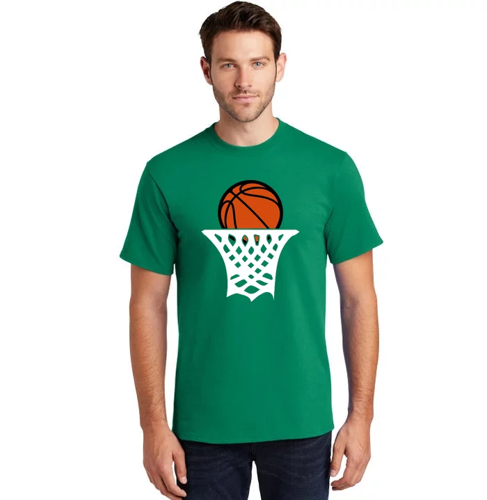 Basketball Net Gift For Basketball Player Sport Team Tall T-Shirt