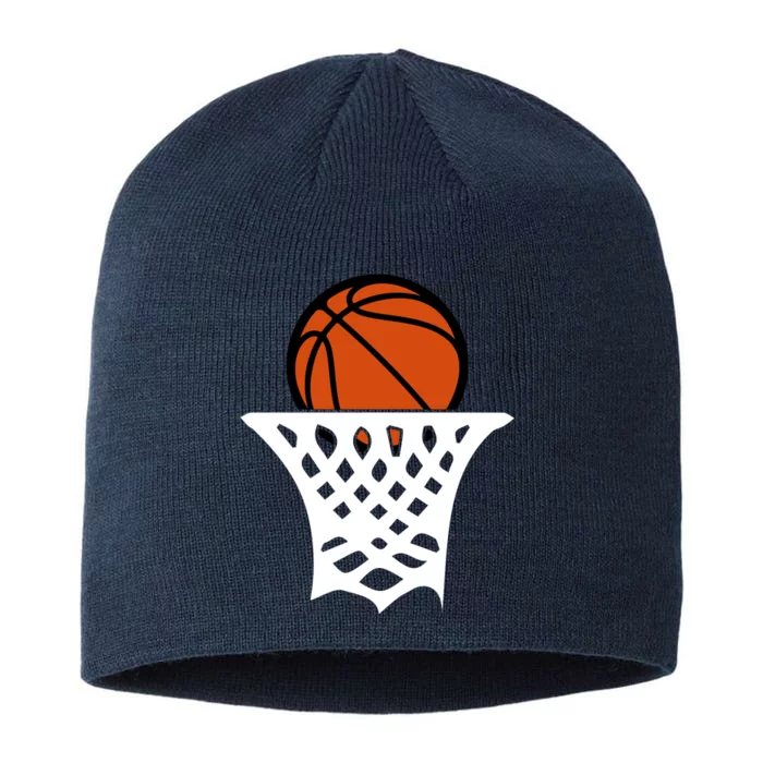 Basketball Net Gift For Basketball Player Sport Team 8 1/2in Sustainable Knit Beanie