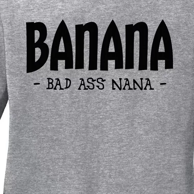 Banana Nana Gifts Grandma Ladies Long Sleeve Shirt