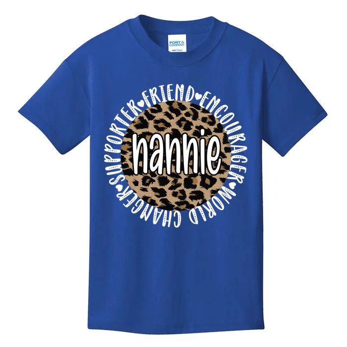 Best Nannie Grandmother Appreciation Nannie Grandma Funny Gift Kids T-Shirt