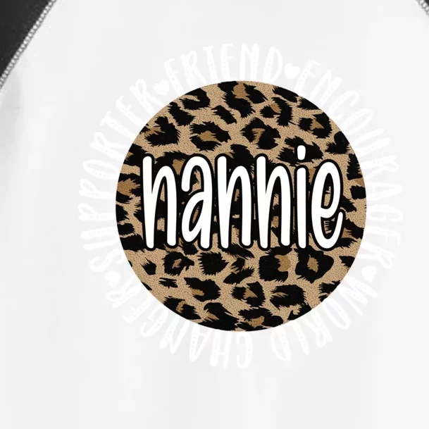 Best Nannie Grandmother Appreciation Nannie Grandma Funny Gift Toddler Fine Jersey T-Shirt