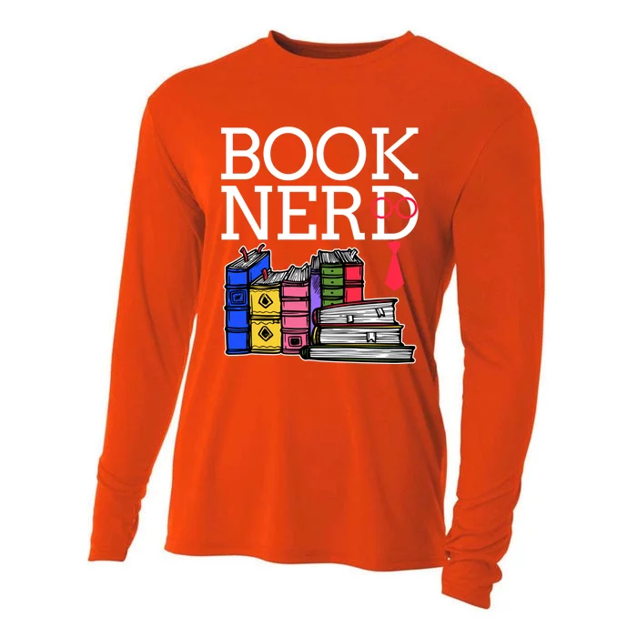 Book Nerd Gift Teens Funny Reader Lover Bookworm Gift Cooling Performance Long Sleeve Crew