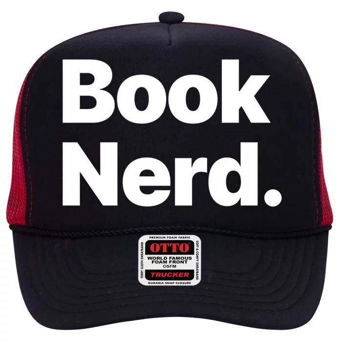 Book Nerd Gift High Crown Mesh Trucker Hat