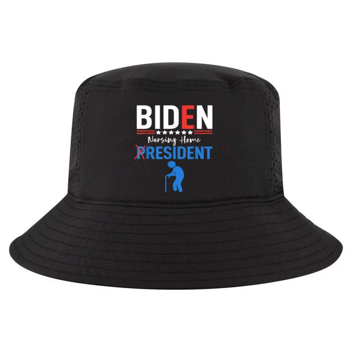 Biden Nursing Home Resident Funny Anti Joe Biden Trump Cool Comfort Performance Bucket Hat