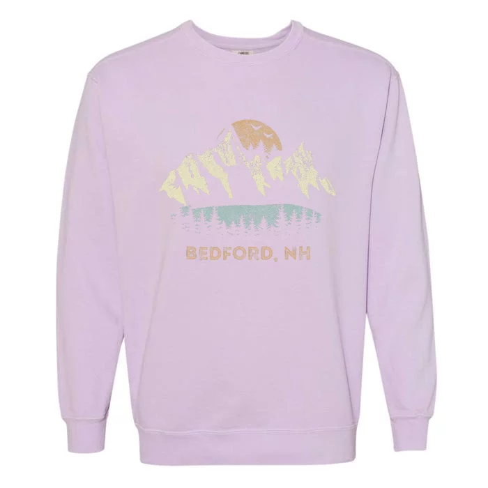 Bedford New Hampshire Mountain Sunset Sunrise Nh Garment-Dyed Sweatshirt