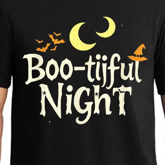 Bootiful Night Halloween Trick Or Treat Pajama Set